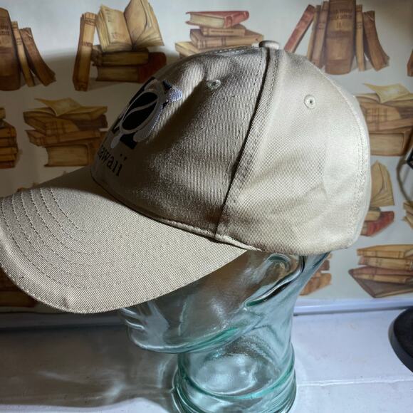 SURFWEAR Hawaiian Classics Souvenir Turtle Logo Tan Cotton Baseball Cap NEW - Picture 5 of 13